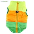 thumbnail image 3 of BadPiggies Waterproof Winter Dog Padded Vest Coat Pet Jacket Warm Clothes for Small Medium Large Dog (S, Orange+Green), 3 of 6