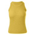 thumbnail image 4 of QHFBli Womens Sleeveless Racerback High Neck Casual Basic Cotton Ribbed Fitted Tank Top, 4 of 4
