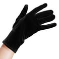 thumbnail image 6 of Bibifish Womens Gloves Elegant Velvet Gloves Solid Color Short Length Soft Fit Daily Wear Comfy Retro Style Party Wedding Gloves For Ladies, 6 of 6