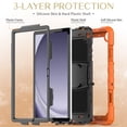 thumbnail image 4 of FJLBDE Case for Samsung Galaxy Tab A9+/A9 Plus 11 inch 2023 SM-X210/X216/X218, Rugged Shockproof Tablet Cases Cover with Kickstand Shoulder Strap, Orange, 4 of 7