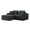 Dark Gray, variant on 102" Modular Sillones Para Sala Sofa, Para Sala Sofa with Corduroy Fabric, Para Sala Sofas with Non-Slip Base for Living Space, Dark Gray
