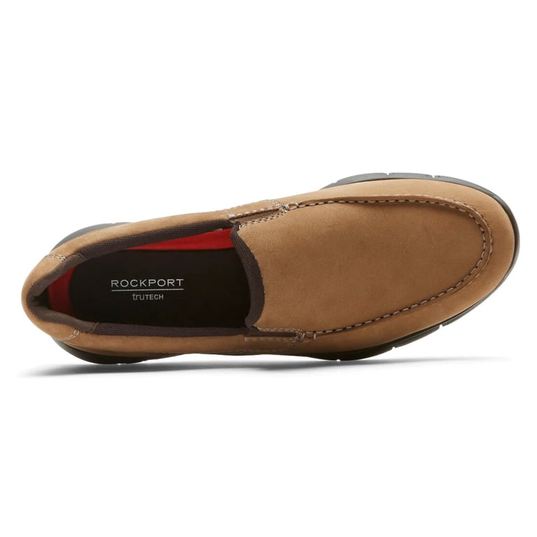 Rockport Men\'s VICUNA Tan Suede Derby Shoes Rockport Primetime Casual Moc Mens Vicuna Loafers 10W  main image 4