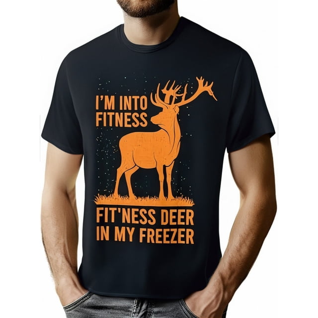 Camiseta retro de caza de ciervos para hombre, camiseta deportiva de ocio