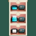 thumbnail image 3 of ziyahi Tissue Box Bathroom Tissues Holder Case Napkin Tissues Dispenser Organizer Restaurant Napkin Dispenser Red, 3 of 9