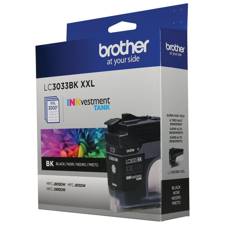 Brother Genuine LC3033BK Super High-yield Black INKvestment Tank