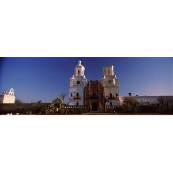 Low angle view of a church  Mission San Xavier Del Bac  Tucson  Arizona  USA Poster Print by  - 36 x 12