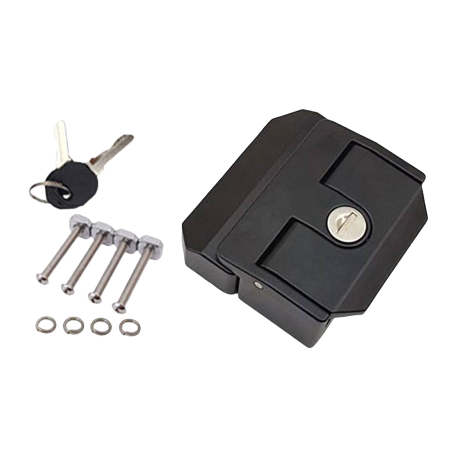 Baoblaze Tool Box Lock with M5*40 Screws Cabinet Door Lock for Aluminum Doors RV interior black