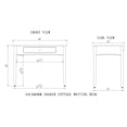 thumbnail image 4 of Shaker Cottage Writing Desk, Charcoal Gray, 4 of 4