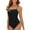 03# Black, variant on Women 1 Piece Tummy Control Swimsuit Crisscross Backless Bathing Suit Sky Blue XXL