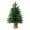 Green, variant on Artificial Christmas Tree with Realistic Branches Flocked Pine Christmas Decorations for Holiday Home Office Indoor Use A