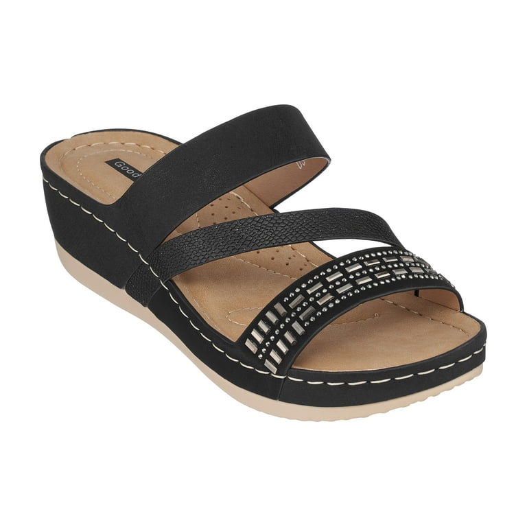 Memory foam cheap wedge sandals