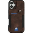 thumbnail image 5 of for iPhone 16 Case Wallet with Card Holder RFID Blocking for Women Men,Skin Feeling PU Leather Flip Shockproof Phone Case Fit for iPhone 16 6.1",Dark Brown, 5 of 17