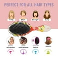 thumbnail image 7 of Hair Brush Pioneer Colorful Floral Cushion Base Hair Brushes Touch Paddle Double Sided Pattern Oval Hairbrush, 7 of 7