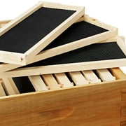 100% Beeswax Beehive 10 Frame Kit Super Box and 10 Deep Frames with Foundations for Langstroth Beekeeping