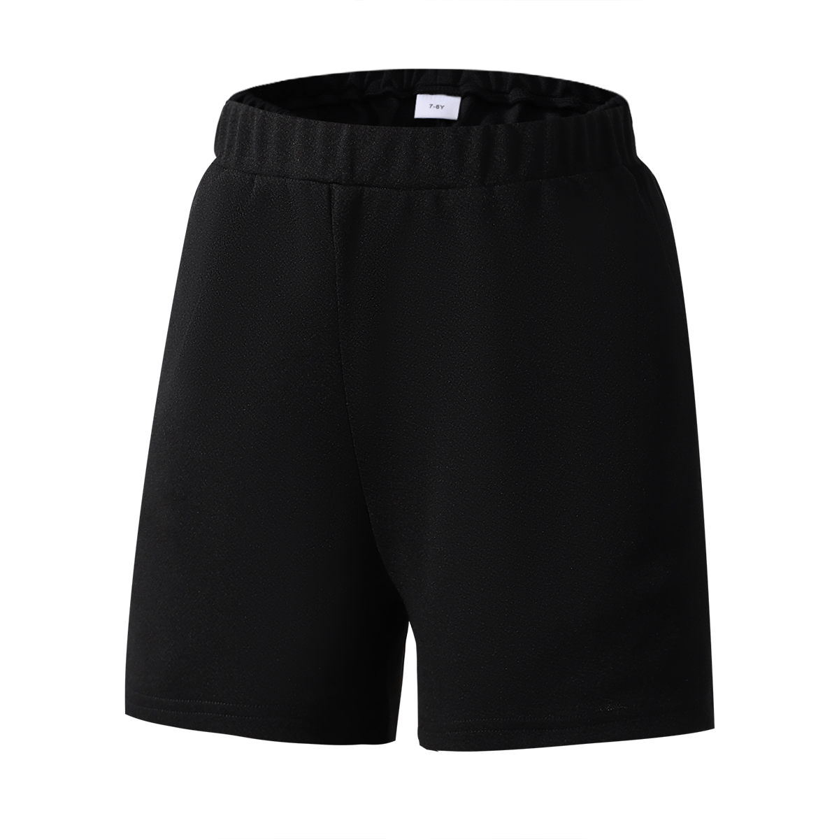 Big Boys Kids Boys Clothes Geographical Printing Summer Turn-down Collar Shirt Elastic Shorts 2Pcs Outfits Set Black 11-12 Years