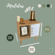 thumbnail image 5 of Mueble para recamara MORU Búro Kygo Minimalista Blanco 52 cm Altura x 50 cm Ancho x 35 cm Fondo, 5 of 9