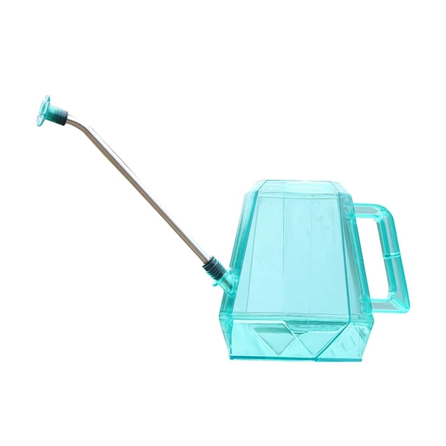 Regadera de 1,2 litros, para plantas de jardín de interior y exterior, larga Azul