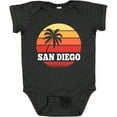 thumbnail image 3 of Inktastic San Diego California Vacation Retro Sunset Boys or Girls Baby Bodysuit, 3 of 5