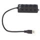 thumbnail image 3 of Suministros electrónicos, concentrador USB de 4 puertos de alta velocidad, puerto USB, concentrador de EE. UU., confiabilidad excepcional, 3 of 8