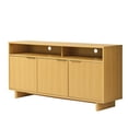 thumbnail image 4 of Better Homes & Gardens Lillian Fluted TV Stand for TVs up to 70", Natural Pine Finish, 4 of 8