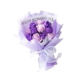 thumbnail image 2 of Jabón, pétalos de rosa, ramo de flores, flores simuladas, adorno, jabón de baño, rosa falsa Violeta, 2 of 9