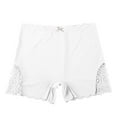thumbnail image 6 of BYHONG Sexy Lace Edge Women's Ice Silk Seamless Boyshorts Smooth and Solid Color Panties Panties for Women White S, 6 of 6