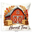 thumbnail image 4 of Fall Pillow Covers for Halloween Fall Decorations Waterproof Sofa Couch Pillow Covers, Square Summer Pillow Covers 18x18 for Farmhouse, Thanksgiving Fall Pumpkin Decorative Throw Pillow Covers, 4 of 6