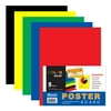 BAZIC Poster Board 11" X 14" Assorted Colored, (5/Pack), 1-Pack