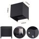 thumbnail image 5 of Luces de pared LED Interior, Luz de pared arriba abajo regulable para dormitorio brillar Hogar, 5 of 5