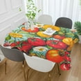 thumbnail image 2 of Yayeee Tablecloths 54" x 54" Rectangle Wrinkle Resistant Party Table Cover, Vibrant Tomatoes, 2 of 8