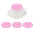 thumbnail image 1 of 3Pcs Tapas de Taza de Silicona, Tapas Universales en Forma de Gota de 3.94" Reutilizables para Bebidas Calientes y Frías para Tazas de Té, Tazas de Café, Rosa, 1 of 7