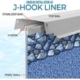 thumbnail image 5 of Shop Square 18' Round Above Ground Pool Liners, 52" Wall, Unibead Pool Liners, Standard Gauge, Boulder Swirl, 5 of 6