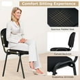 thumbnail image 6 of Costway Set of 15 Office Guest Chair Stackable Reception Chair Waiting Conference Room, 6 of 9