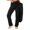 r-152Black1, variant on Nafuu Females Thermal Underwear Pants Casual Sweat Elastic High Waist Solid Color Full Length Winter Soft Home Thermal Wear
