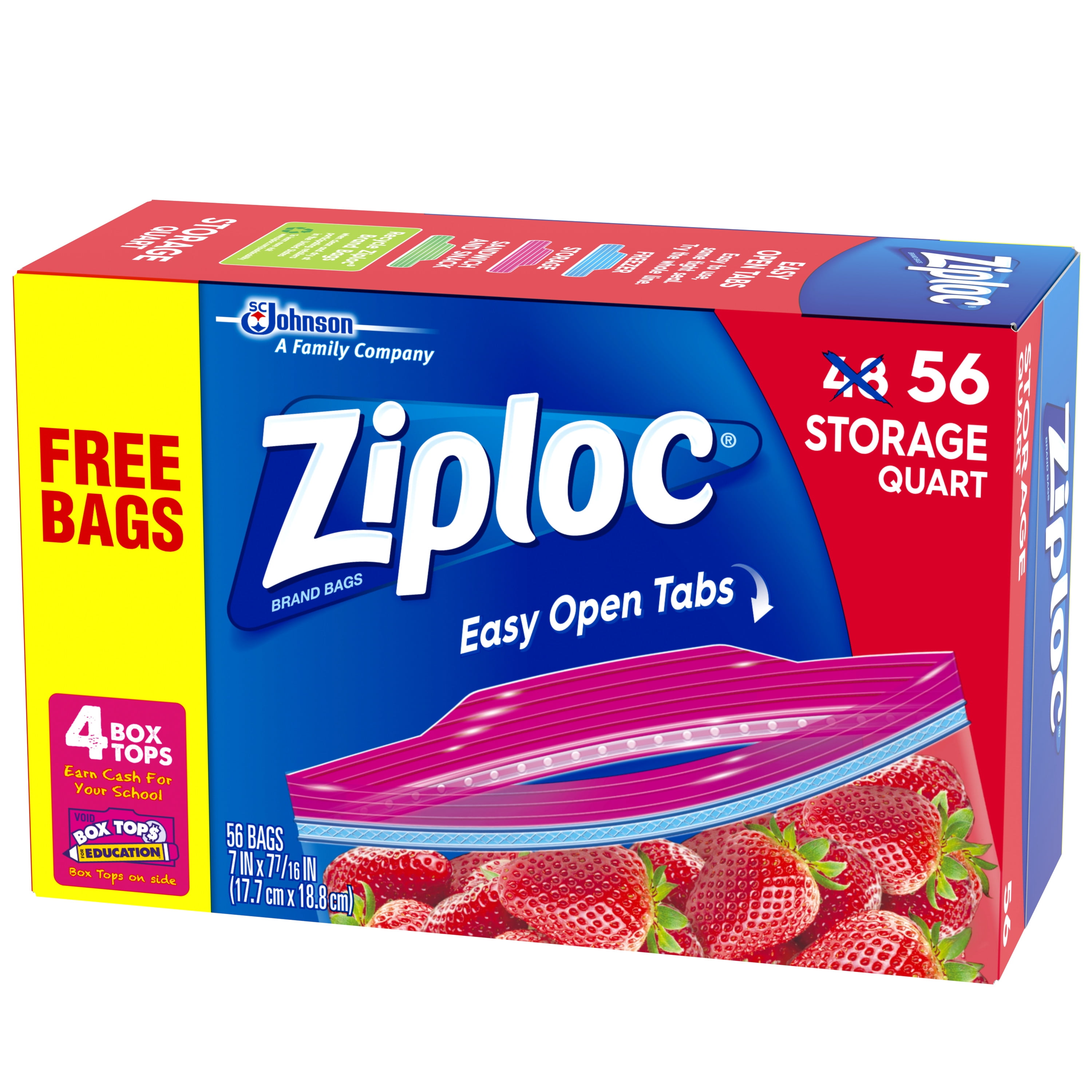 Transparent Plastaic Candy Zip Lock Dust-Proof Food Storage Bag Quart Size  - China BPA-Free Quart Bag, Easy Open Tabs Quart Bag
