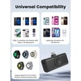 thumbnail image 2 of doeboe para Cargador de Reloj Samsung - Cargador Portátil Magnético de 5000mAh para Galaxy Watch 8/8 Classic/Ultra/7, Mini Power Bank con USB-C, Carga para Viajes para iPhone y Dispositivos Android, 2 of 7
