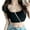 Black, variant on Ochine Women's Crop Top Summer Short Sleeve Slim Fit Scoop Neck Solid Blouse Sexy Comfy Tee Shirt Club Goingout