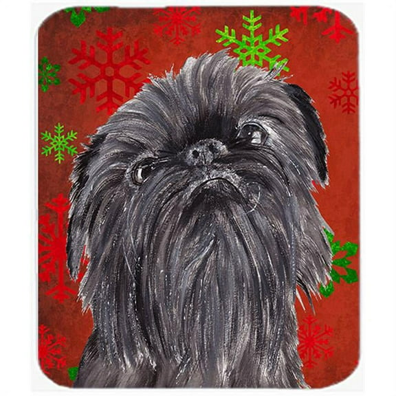 Carolines Treasures  Brussels Griffon Red Snowflake Christmas Mouse Pad