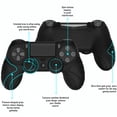 thumbnail image 3 of PlayVital Guardian Edition Black Ergonomic Soft Anti-Slip Controller Silicone Case for Playstation 4, Rubber Protector Skin with Joystick Caps for PS4 Slim for PS4 Pro Controller, 3 of 9