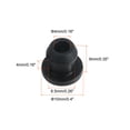 thumbnail image 2 of 10Pcs Snap Rubber Grommet Hole Plug Mount Dia 6.5mm ID 4mm H 9mm Seal Anti-Scratch for Cable Pipe Black, 2 of 5