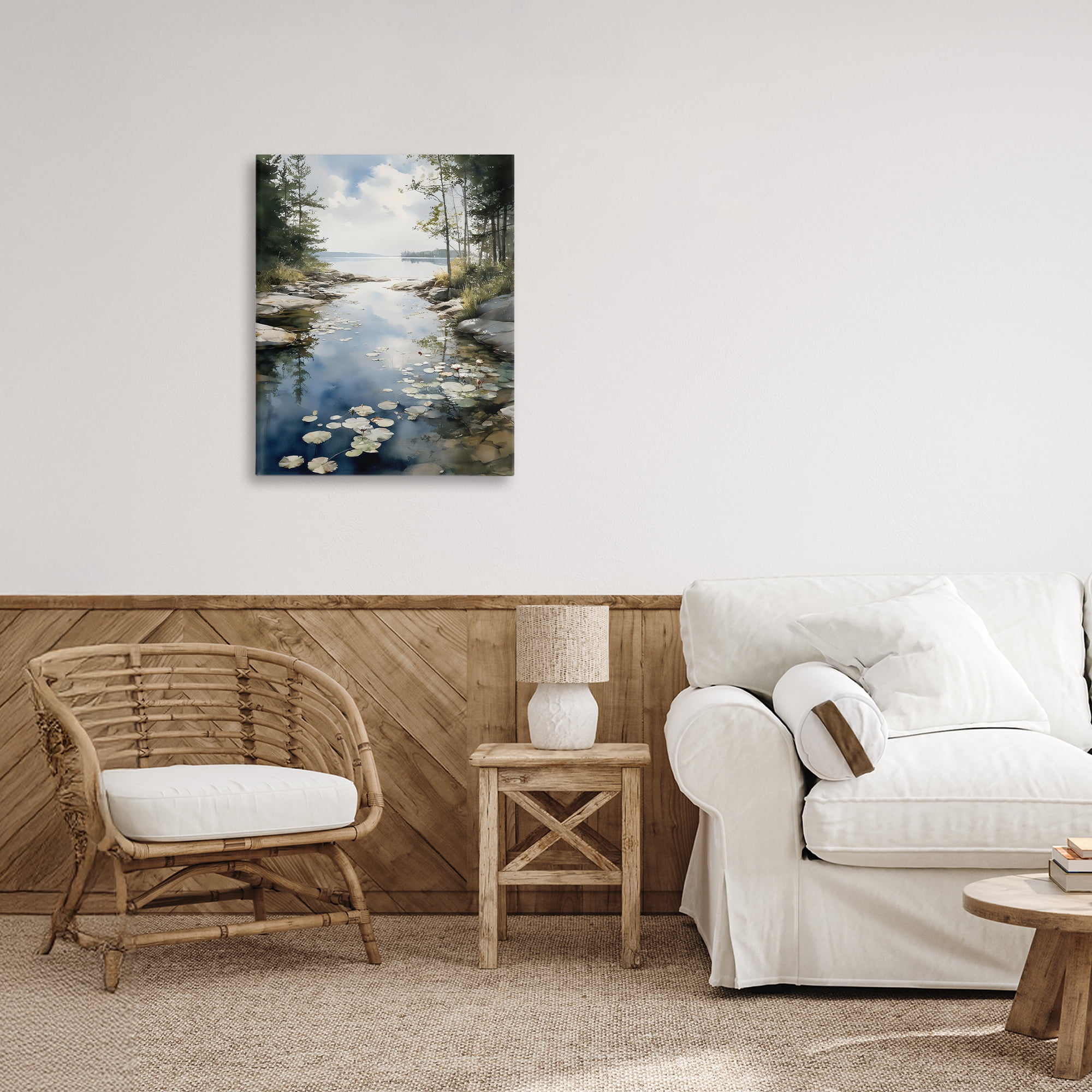 Stupell Industries Lilypad Inlet Reflection Canvas Wall Art, design by Franklyn Gregory
