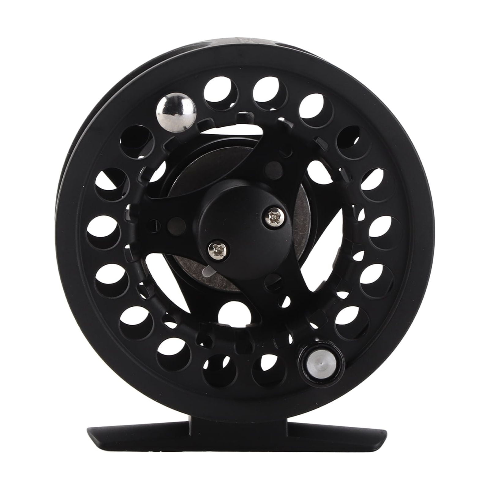 Orvunela Fly Fishing Reel Rustproof Full Metal Aluminum Alloy Disc Drag System Disassembly Design Black 3/4 1:1 Gear Ratio Ambidextrous Left Right Hand Retrieval for Freshwater Saltwater