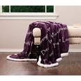 thumbnail image 3 of Chanasya Harmony Hope Blessing Peace Message Print Super Soft Plush Microfiber Fleece Sherpa Purple Gift Throw Blanket - Inspirational Uplifting Gift for Men Women Friend - Aubergine Blanket, 3 of 3