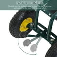 thumbnail image 4 of Kinbor Garden Cart Rolling Work Seat with Tool Tray Heavy Duty Gardening Planting New, 4 of 8