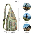 thumbnail image 3 of Floral Boho Sling Bag - Women's Anti-Theft Crossbody Backpack, Waterproof Lightweight for Campus, 3 of 4