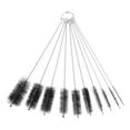 thumbnail image 1 of Juego de cepillos limpiadores de popotes Uxcell, limpiadores de tubos de nylon de 8.3", juego de 10 cepillos de popote largos de acero inoxidable, negro, 1 of 5