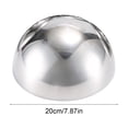 thumbnail image 3 of YuanGuangQ Stainless Steel Semi Circular Ball, Metal Gazing Sphere for Table Decor, Decorative Polished Ornament for Room Shelf Centerpiece, 3 of 6
