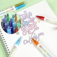 thumbnail image 6 of 20 Pcs Silver Outline Marker Set New Glitter Gel Double Line Outline Pen Markers 20 Colorful Art Pens For Scrapbooking Writing Journal Drawing Coloring Greeting Cards 10ml, 6 of 9