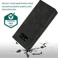 thumbnail image 6 of Asuwish Wallet Kickstand Hard Shell Cell Phone Case with Tempered Glass Screen Protector for Samsung Galaxy S8, Black, 6 of 8