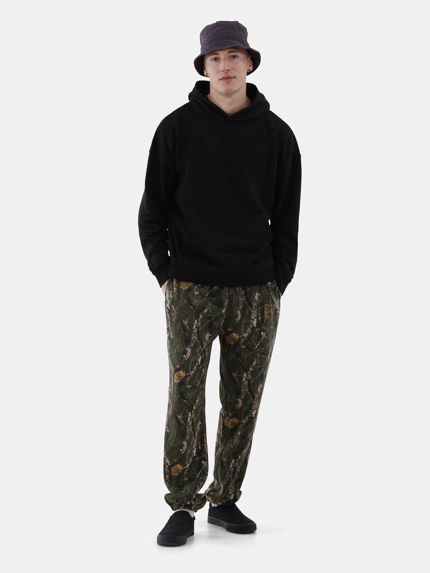 No Boundaries All Gender Oversized Fleece Hoodie Sweatshirt, 1 or 2-Pack, Men's